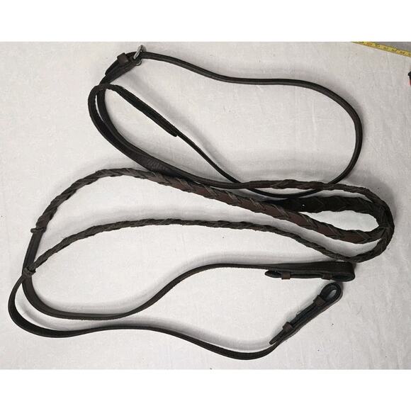 Pony Bridle English with Flash & Reins High Quality Leather Braided - Picture 3 of 7